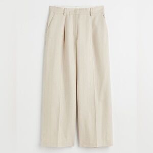 H&M Wide-Leg Linen-blend pants Size 20